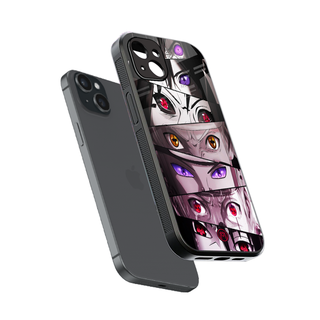 rinnegan back phone cover | glass case for iphone 14 plus