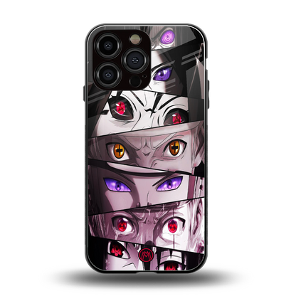 rinnegan back phone cover | glass case for iphone 14 pro max