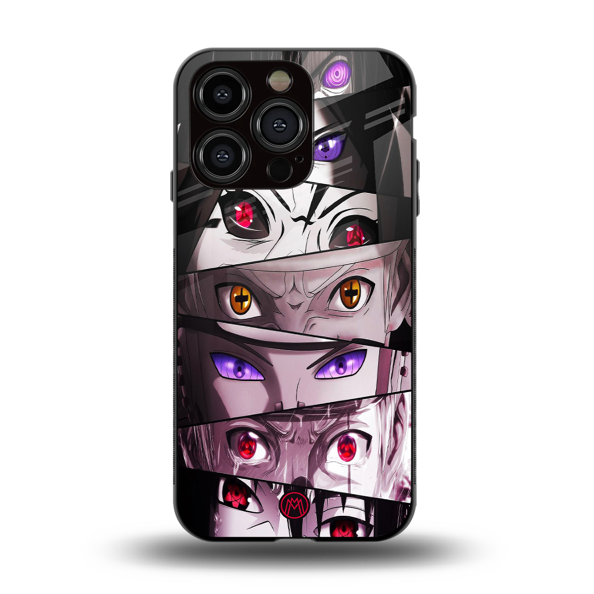 rinnegan back phone cover | glass case for iphone 15 pro