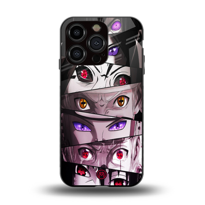 rinnegan back phone cover | glass case for iphone 15 pro
