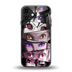 rinnegan back phone cover | glass case for iphone 16 plus