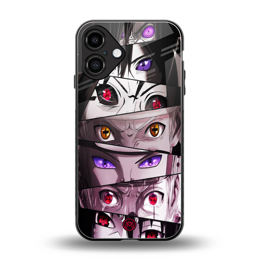 rinnegan back phone cover | glass case for iphone 16 plus