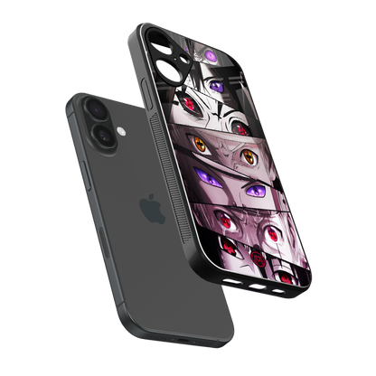 rinnegan back phone cover | glass case for iphone 16 plus