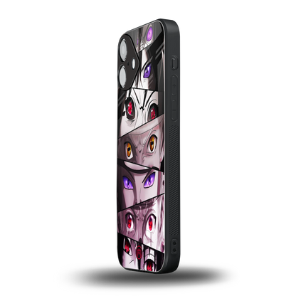 rinnegan back phone cover | glass case for iphone 16 plus