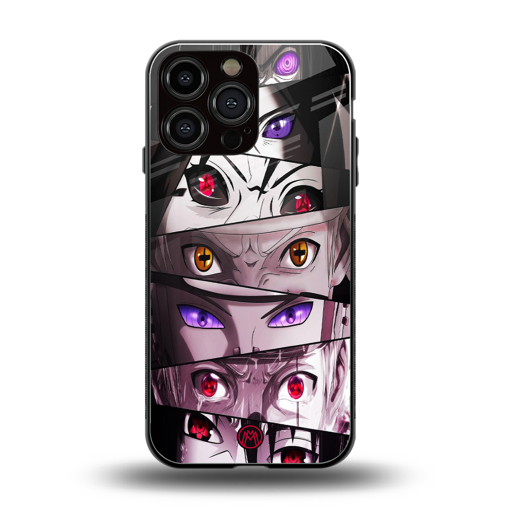 rinnegan back phone cover | glass case for iphone 16 pro max