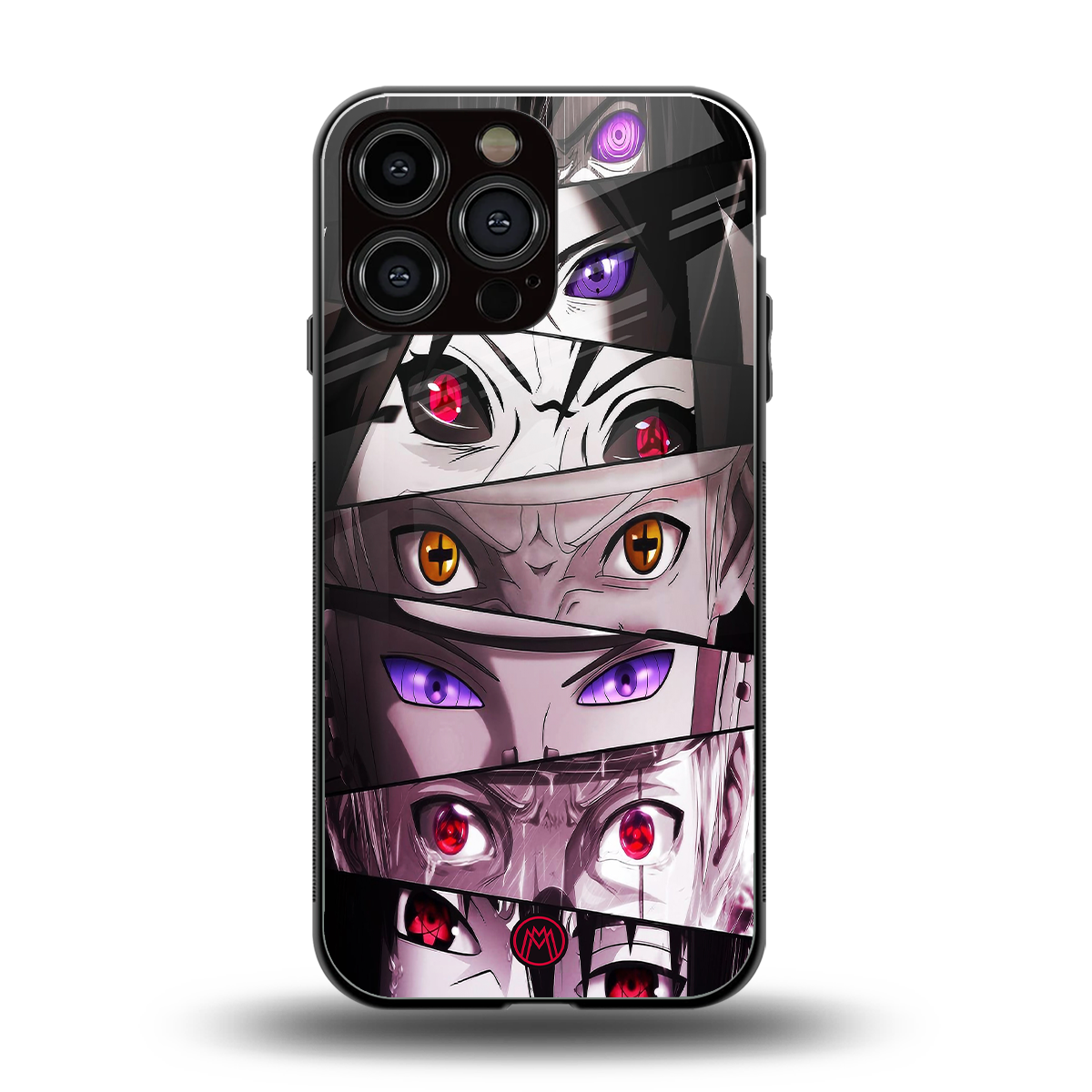 rinnegan back phone cover | glass case for iphone 16 pro max