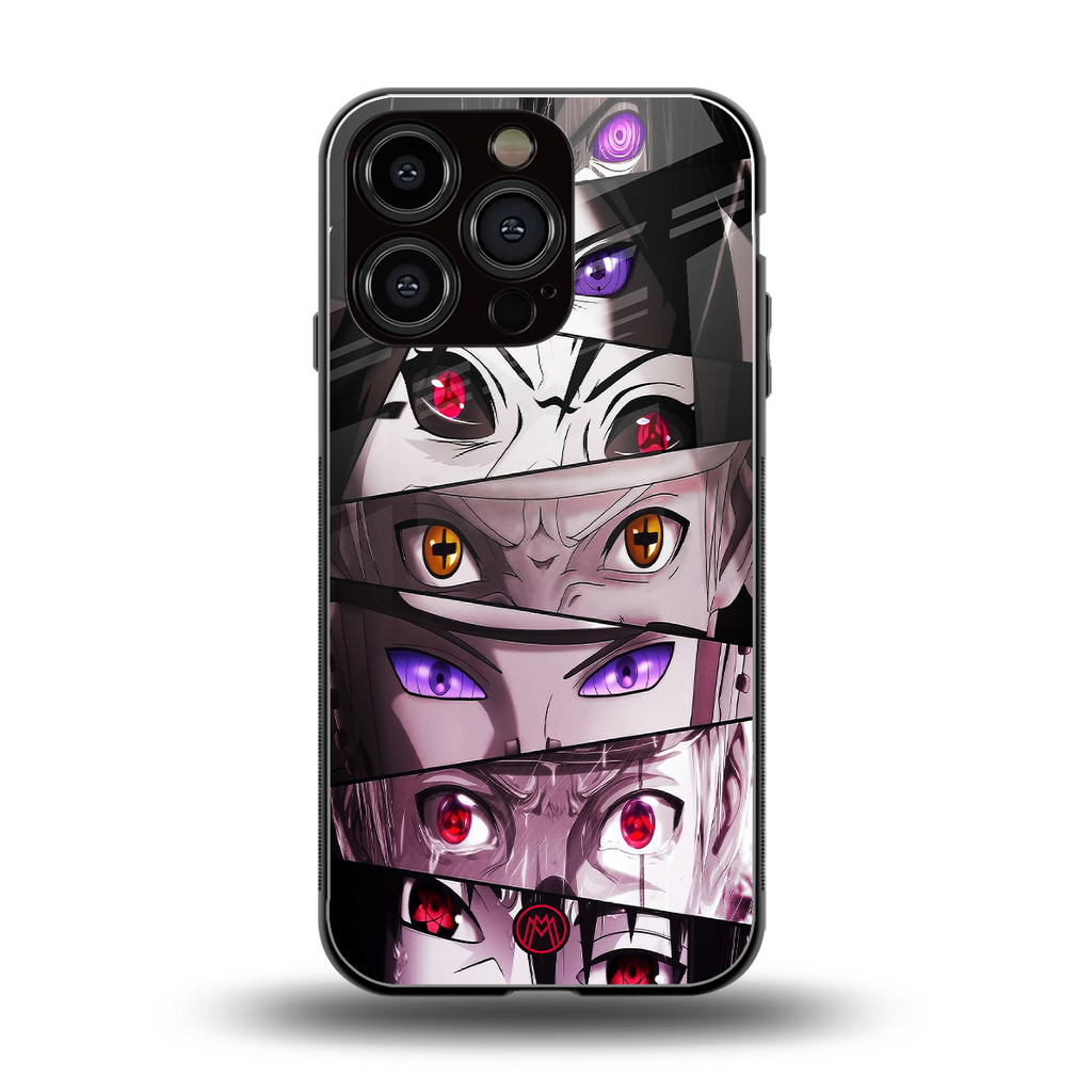 rinnegan back phone cover | glass case for iphone 16 pro