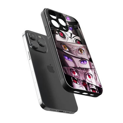 rinnegan back phone cover | glass case for iphone 16 pro