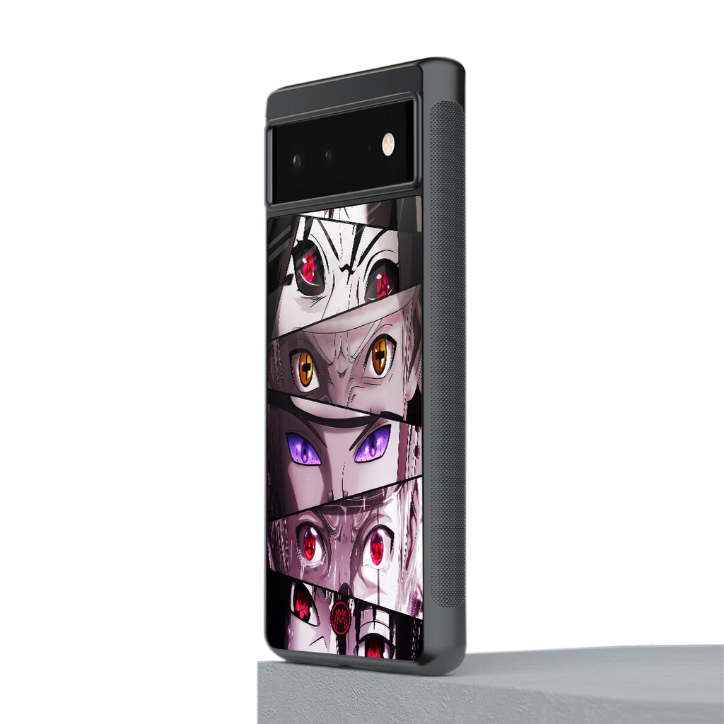 rinnegan back phone cover | glass case for google pixel 6