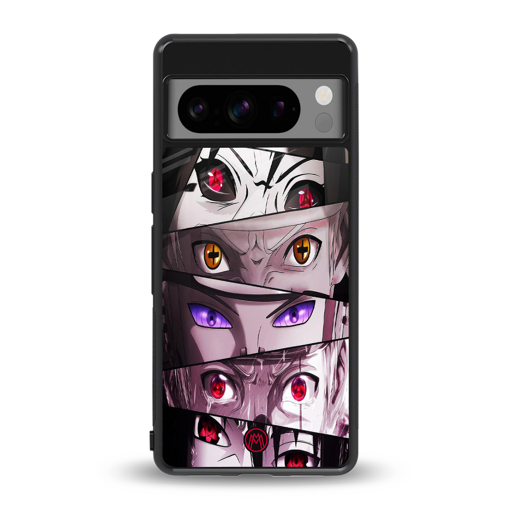 rinnegan back phone cover | glass case for google pixel 8 pro