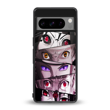 rinnegan back phone cover | glass case for google pixel 8 pro