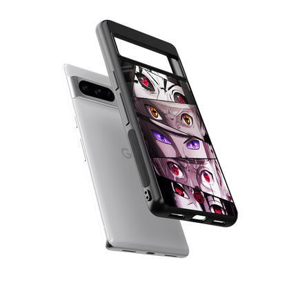 rinnegan back phone cover | glass case for google pixel 8 pro
