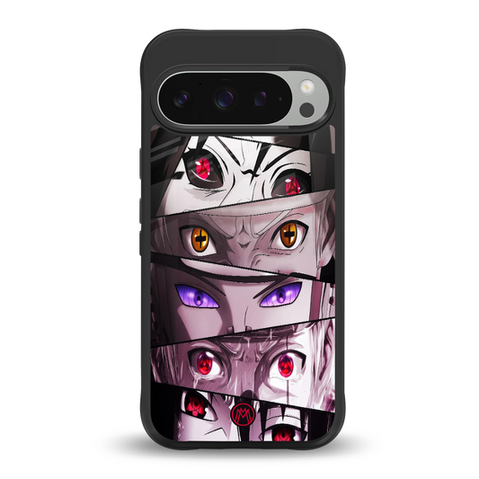 rinnegan back phone cover | glass case for google pixel 9 pro xl