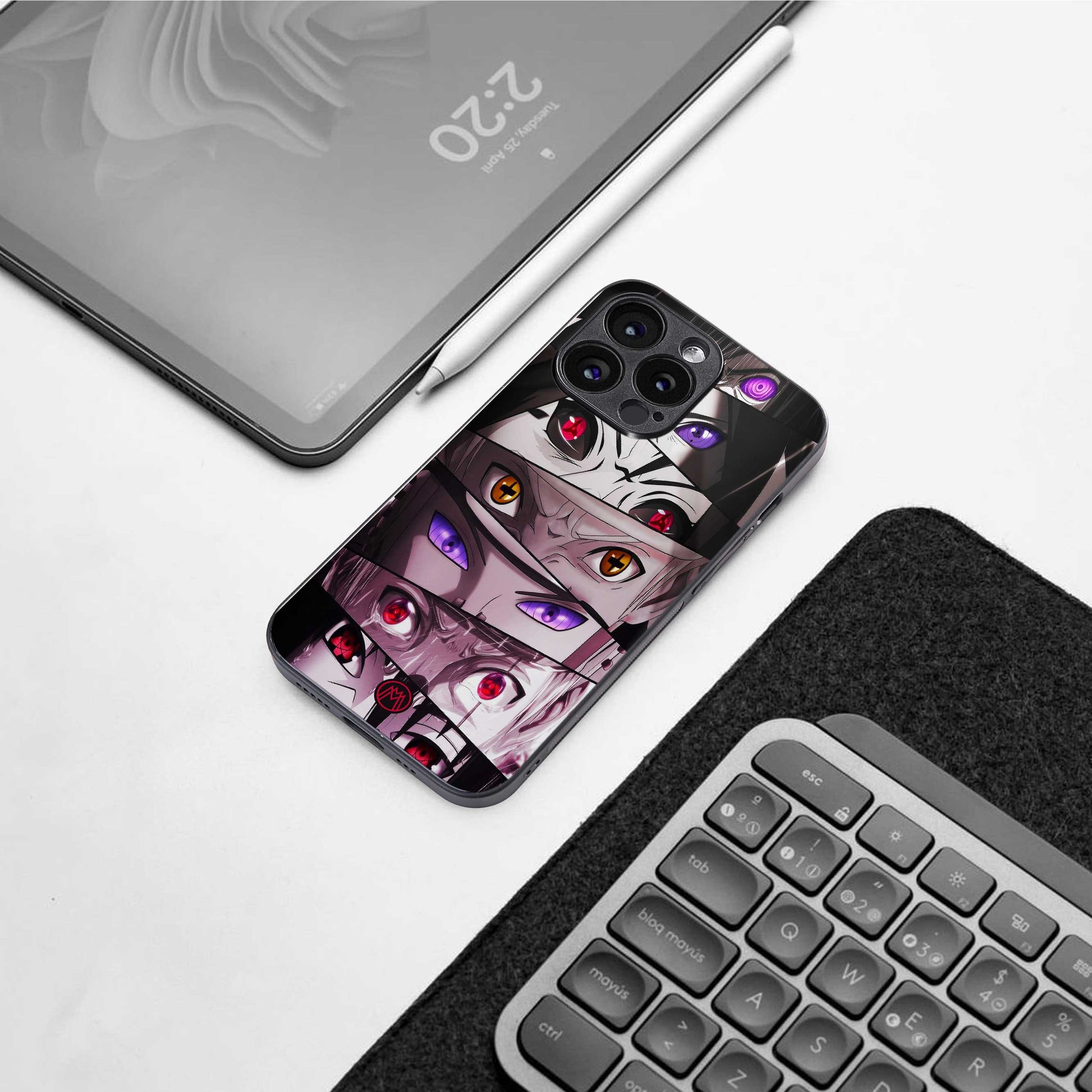 rinnegan back phone cover | glass case for samsung galaxy s24 ultra