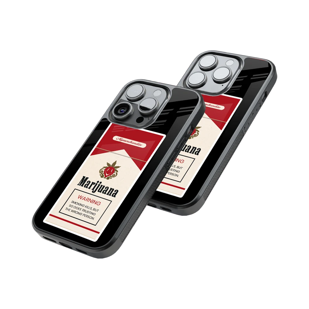 Protective Glass Back Phone Case Compatible with iPhone, Samsung, OnePlus, Pixel & More