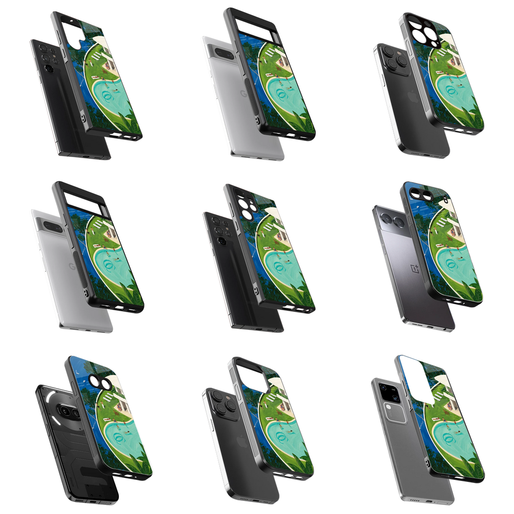 Durable Glass Back Mobile Case for iPhone, Samsung, OnePlus, Google Pixel, Redmi, Vivo, Oppo