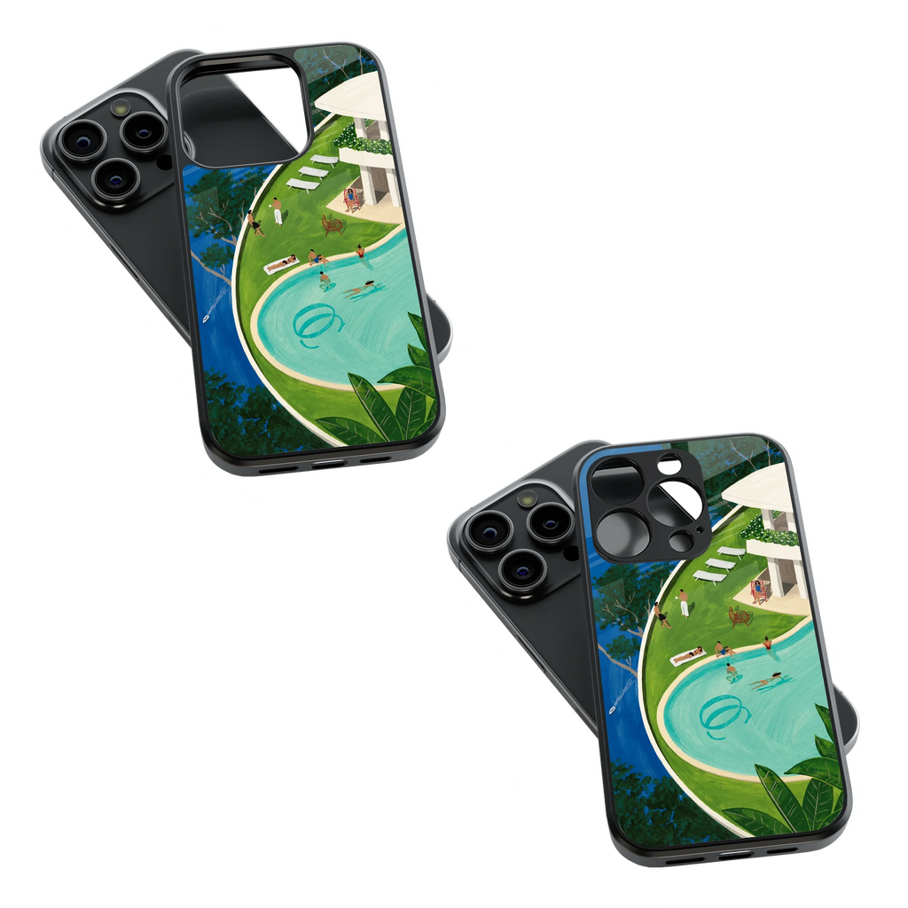 Trendy Glass Back Mobile Case for iPhone, Samsung, Redmi, OnePlus, Google Pixel, Motorola