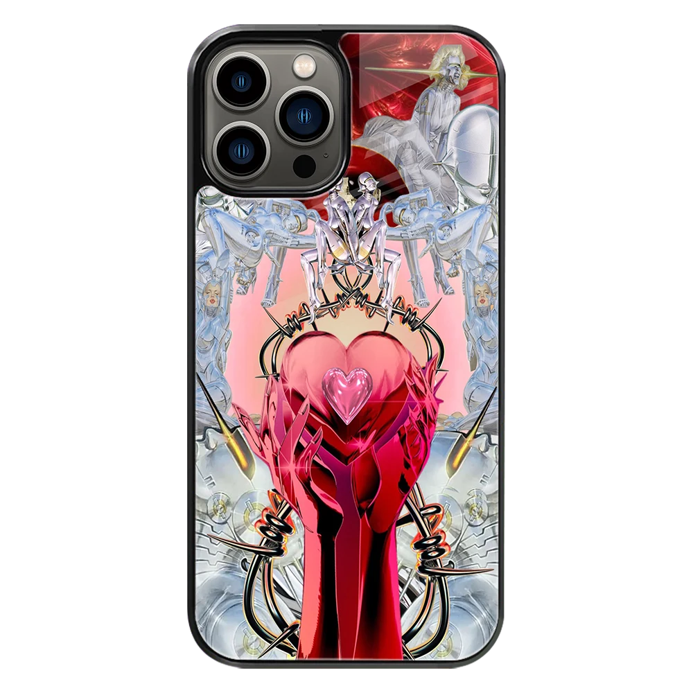 Premium Glass Back Mobile Phone Cover for iPhone, Samsung, OnePlus, Google Pixel, Redmi, Oppo, Vivo & Realme