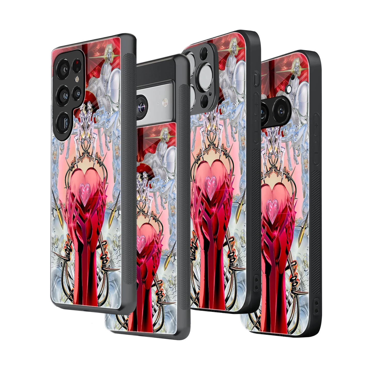 Stylish Glass Back Case for All Smartphones iPhone, Samsung, OnePlus, Pixel, Redmi, Oppo, Vivo, Motorola