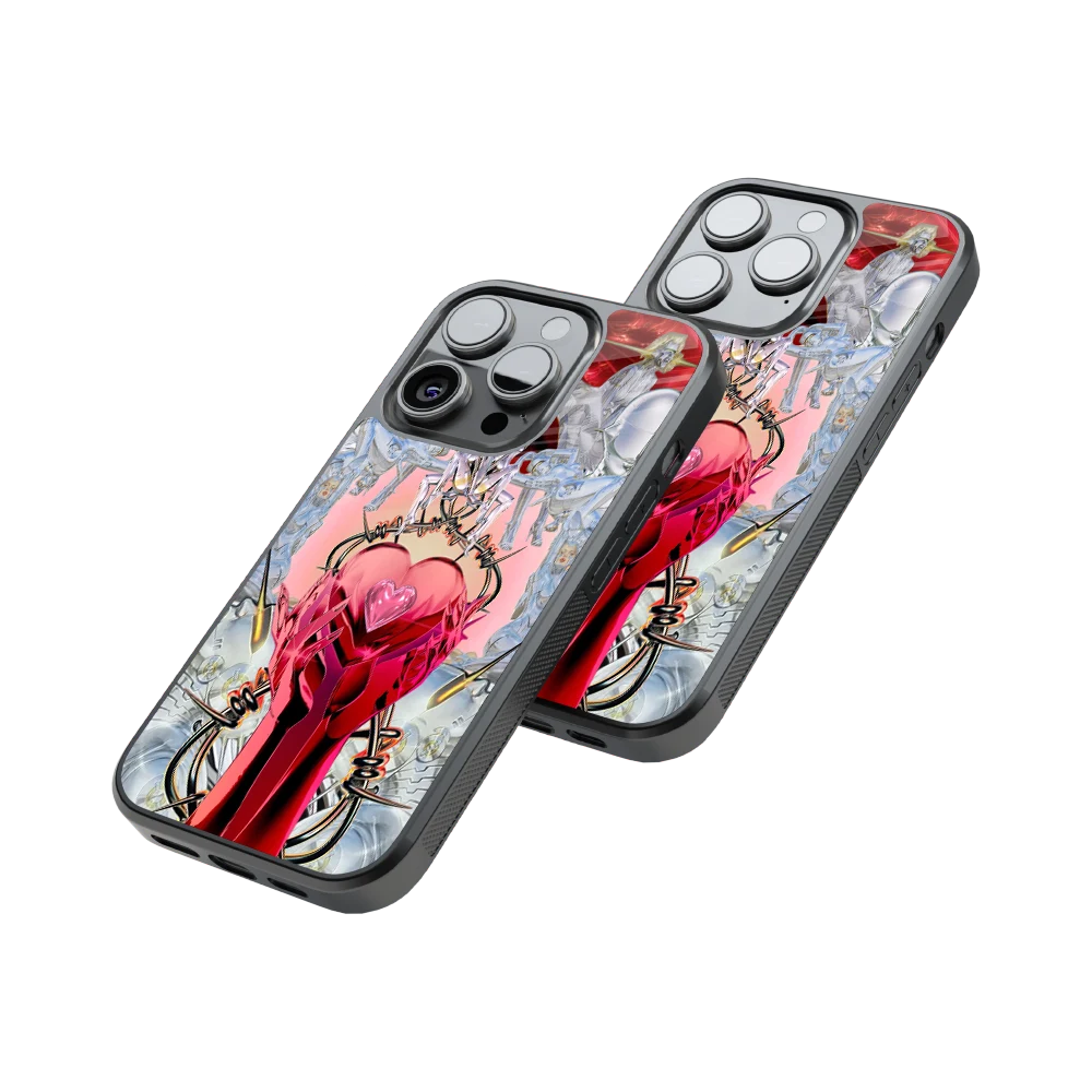 Protective Glass Back Phone Case Compatible with iPhone, Samsung, OnePlus, Pixel & More