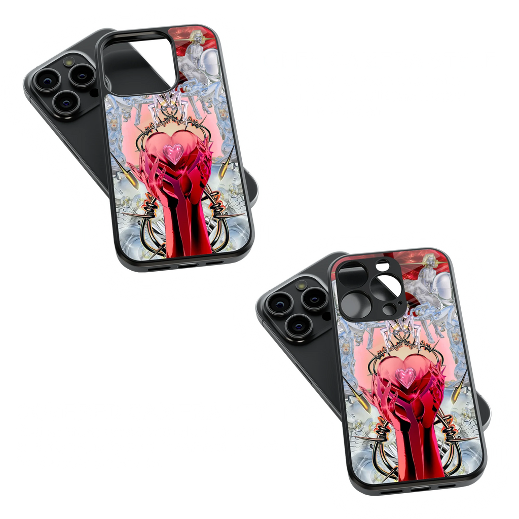 Trendy Glass Back Mobile Case for iPhone, Samsung, Redmi, OnePlus, Google Pixel, Motorola