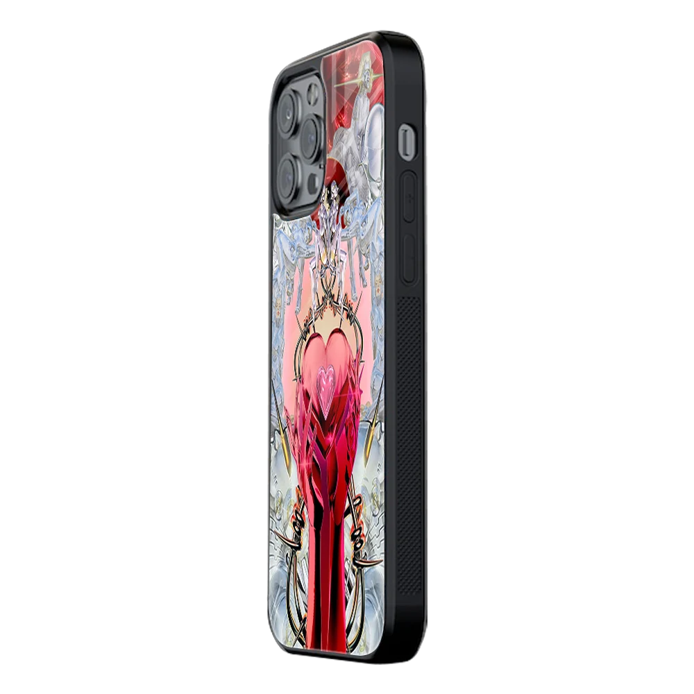 Slim Glass Back Phone Case for Multiple Brands iPhone, Samsung, Redmi, OnePlus, Oppo, Vivo