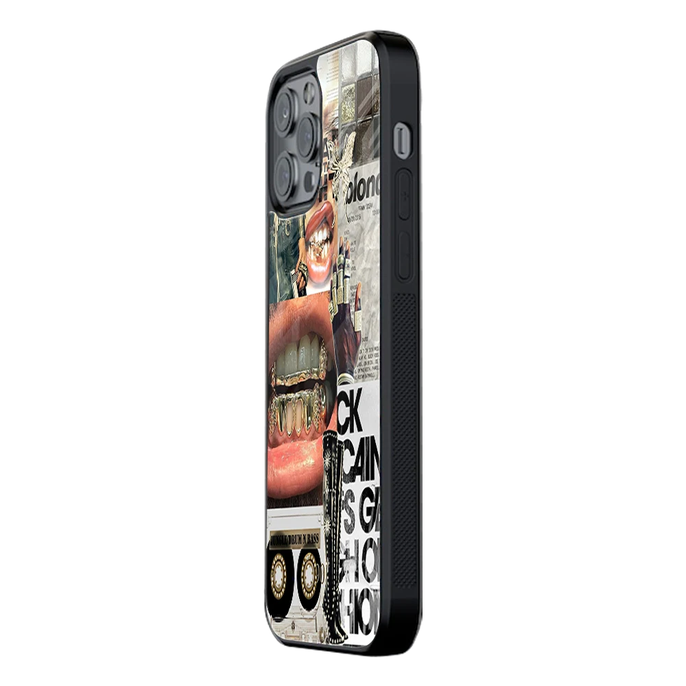 Slim Glass Back Phone Case for Multiple Brands iPhone, Samsung, Redmi, OnePlus, Oppo, Vivo