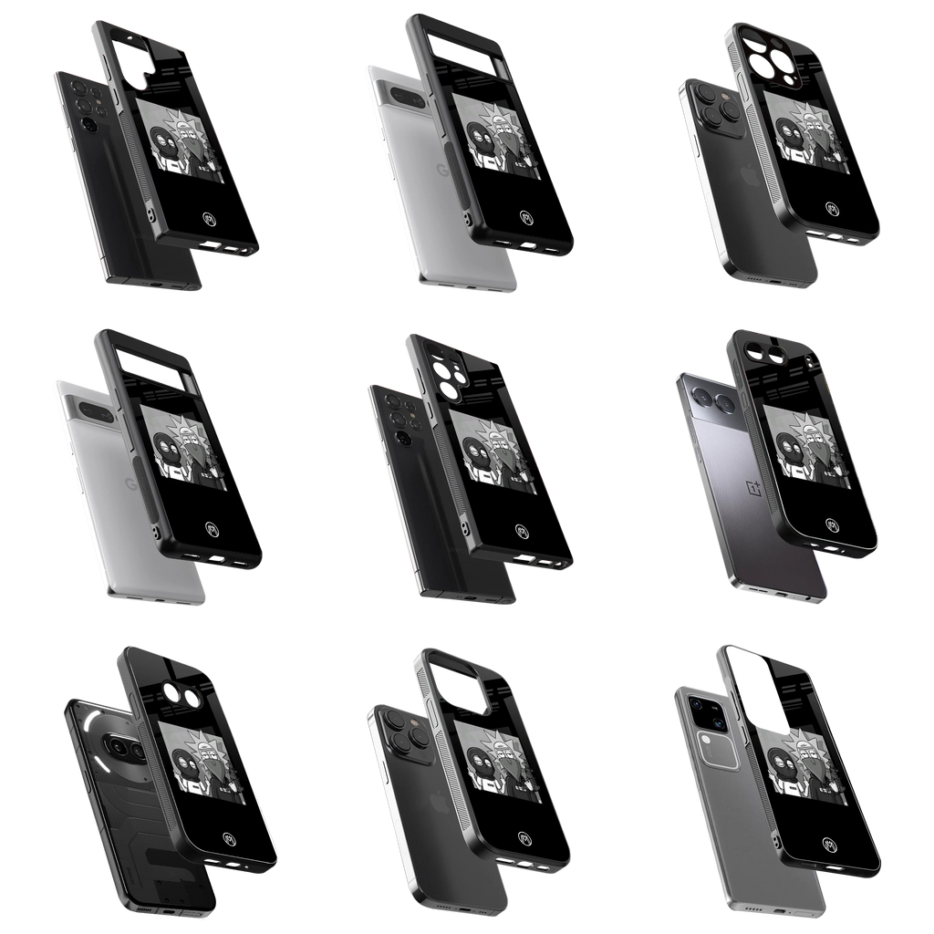 Durable Glass Back Mobile Case for iPhone, Samsung, OnePlus, Google Pixel, Redmi, Vivo, Oppo