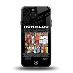 ronaldo back phone cover | glass case for iphone 13 pro max