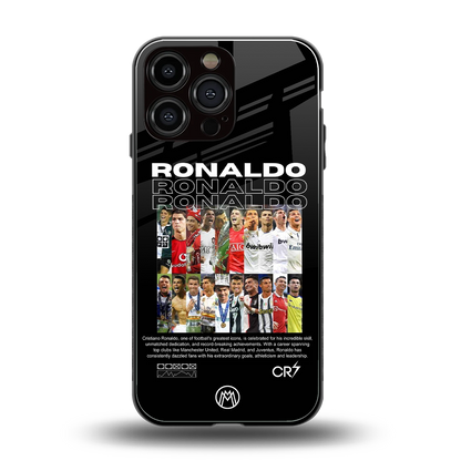 ronaldo back phone cover | glass case for iphone 13 pro max