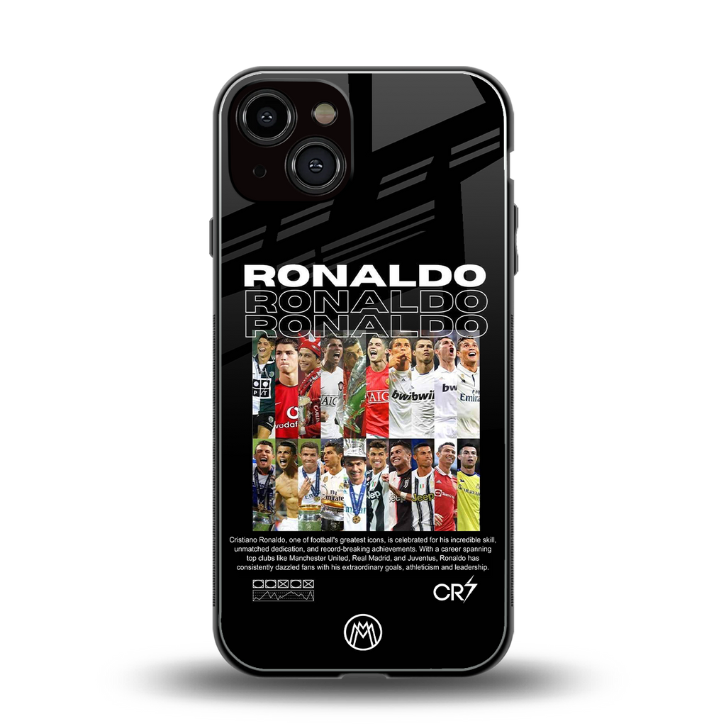 ronaldo back phone cover | glass case for iphone 13