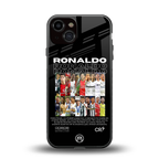 ronaldo back phone cover | glass case for iphone 13