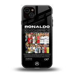 ronaldo back phone cover | glass case for iphone 15 plus