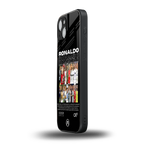 ronaldo back phone cover | glass case for iphone 15 plus