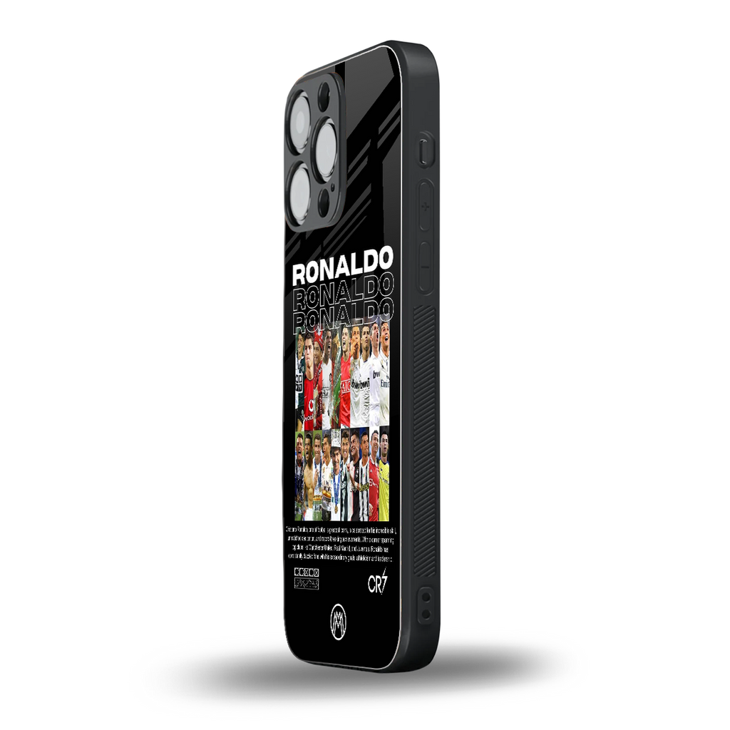 ronaldo back phone cover | glass case for iphone 15 pro max