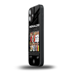 ronaldo back phone cover | glass case for iphone 16 plus