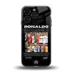 ronaldo back phone cover | glass case for iphone 16 pro