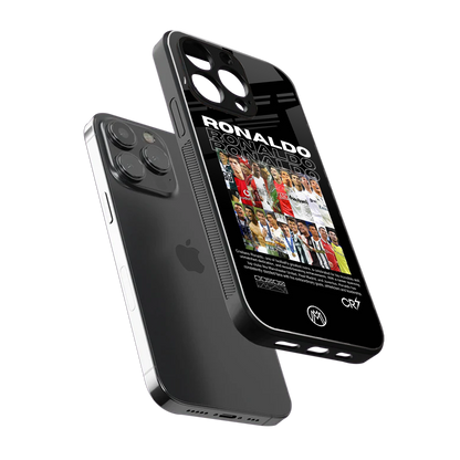 ronaldo back phone cover | glass case for iphone 16 pro