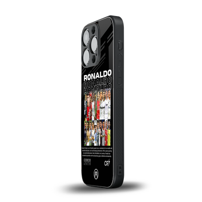 ronaldo back phone cover | glass case for iphone 16 pro
