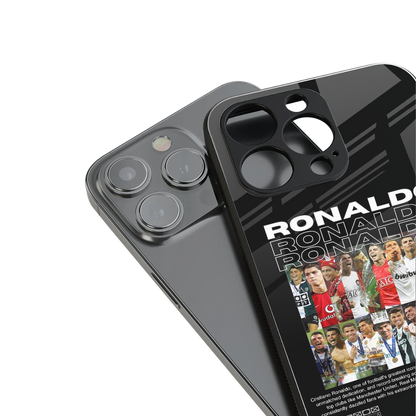 ronaldo back phone cover | glass case for iphone 14 pro max