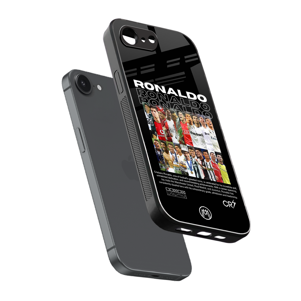 ronaldo back phone cover | glass case for iphone 16e