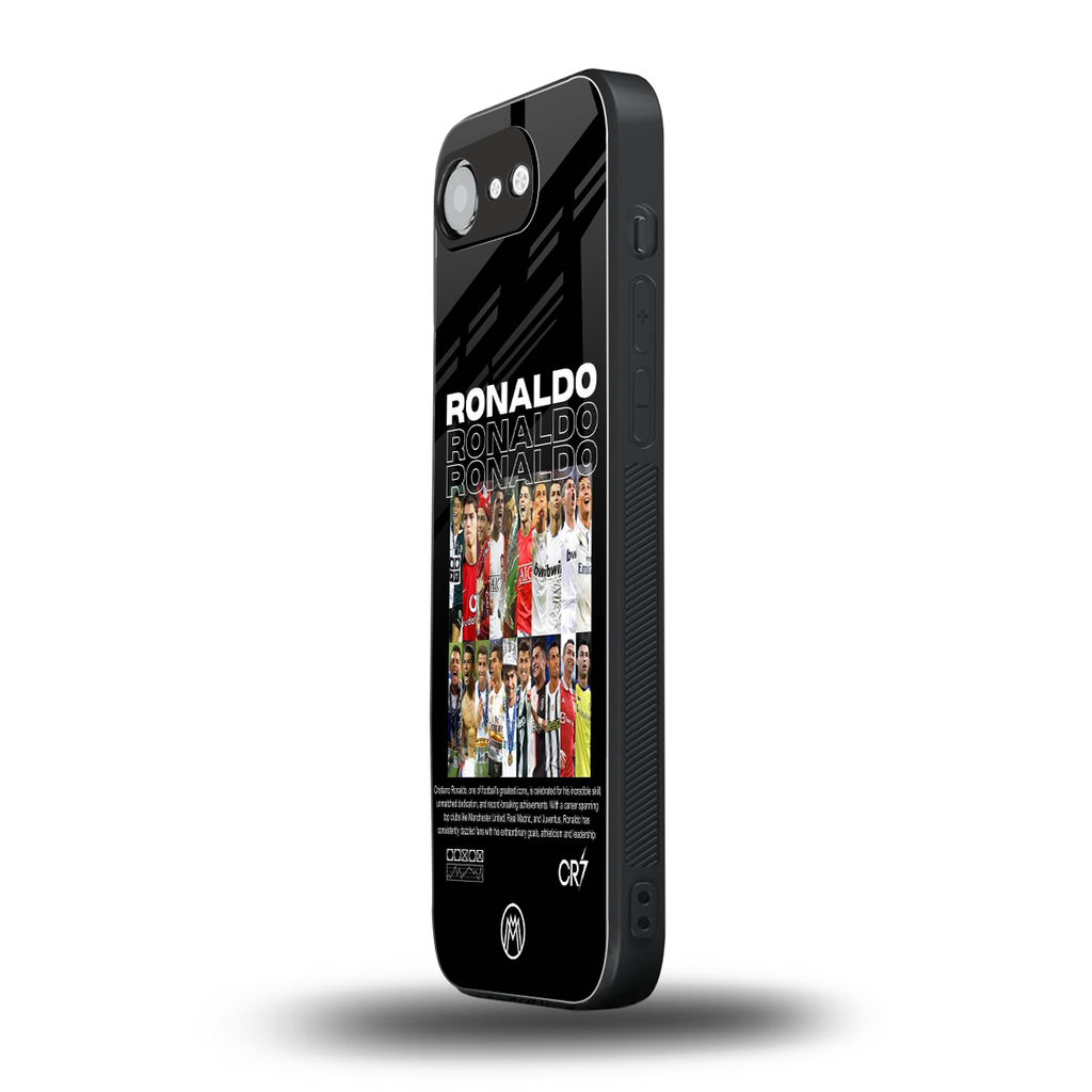 ronaldo back phone cover | glass case for iphone 16e