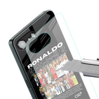 ronaldo back phone cover | glass case for iphone 16e