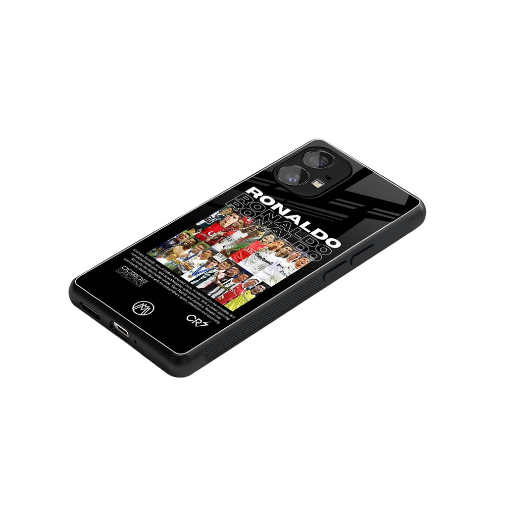 ronaldo back phone cover | glass case for nothing phone 1