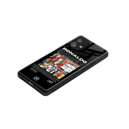 ronaldo back phone cover | glass case for nothing phone 1