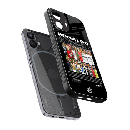 ronaldo back phone cover | glass case for nothing phone 2