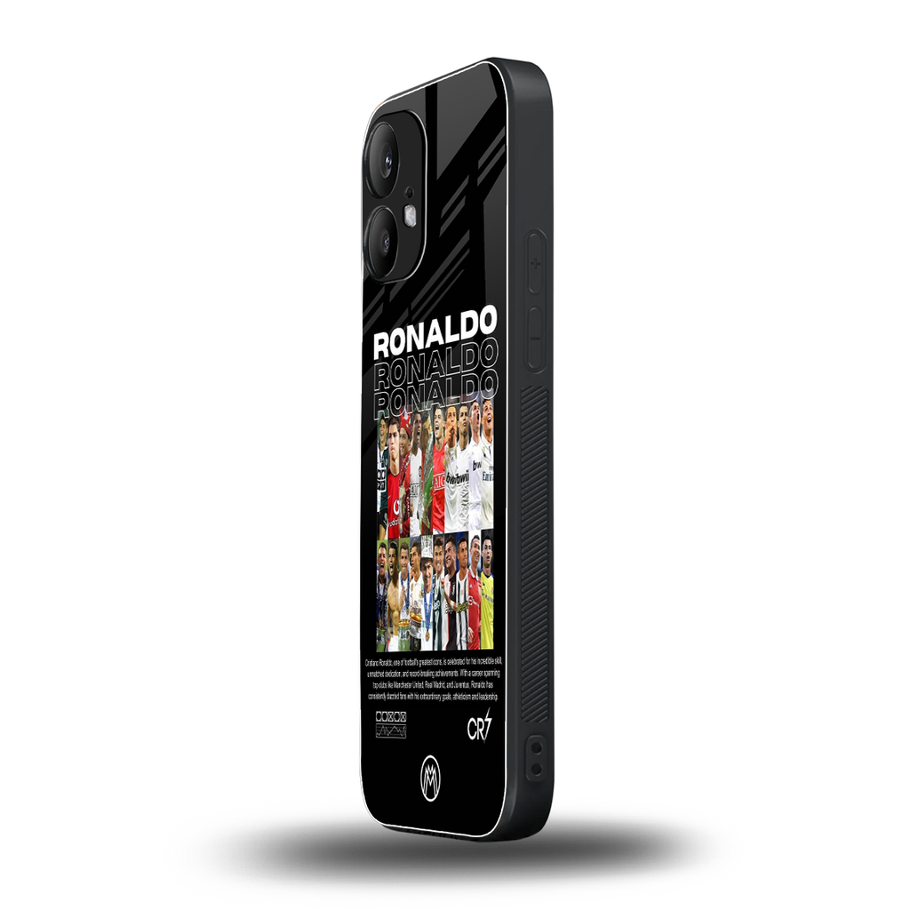 ronaldo back phone cover | glass case for nothing phone 2