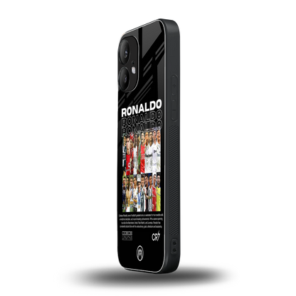 ronaldo back phone cover | glass case for nothing phone 2