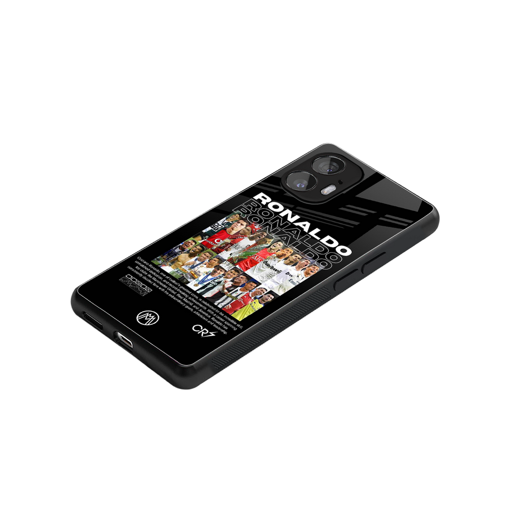 ronaldo back phone cover | glass case for nothing phone 2