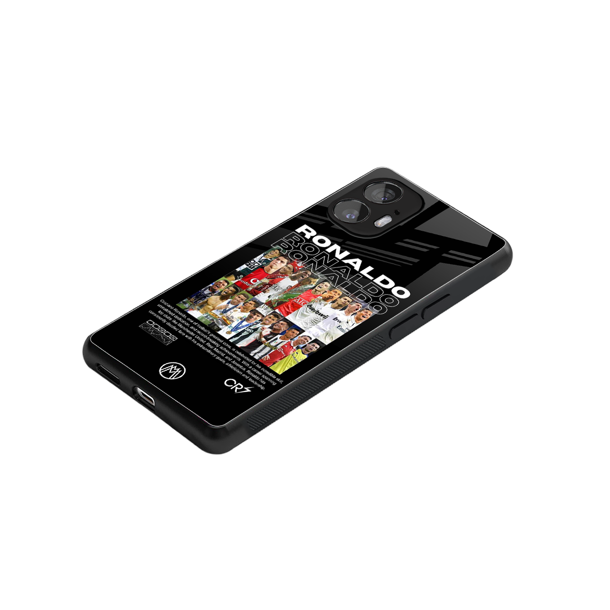 ronaldo back phone cover | glass case for nothing phone 2